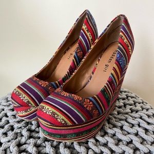 Madden Girl multicolored wedges